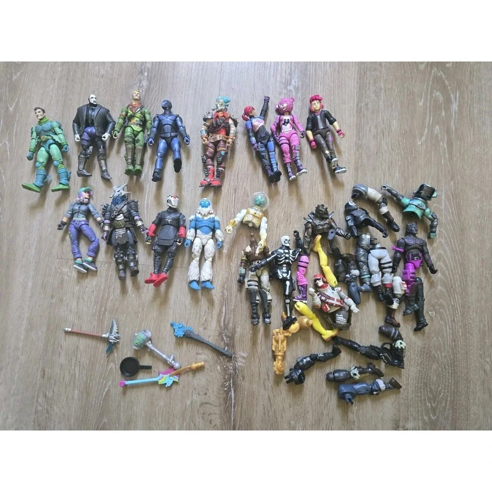 Huge Fortnite Action Figure Mixed Lot - Jazwares Parts, Repair, Custom Fodder 4